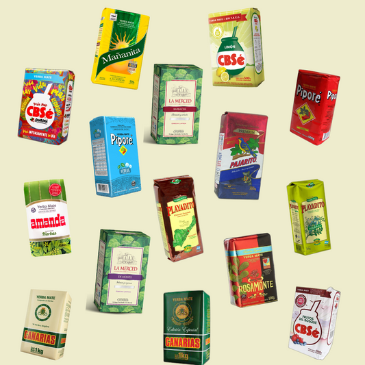 Mira todos los sabores de yerba mate que tenemos para ti en Poné la pava