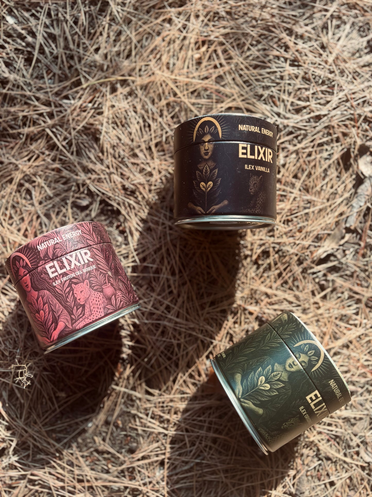 Elixir Ilex Frutos del Bosque – Yerba Mate Orgánica en Polvo con Aroma Natural de Frutos Rojos (100 g)
