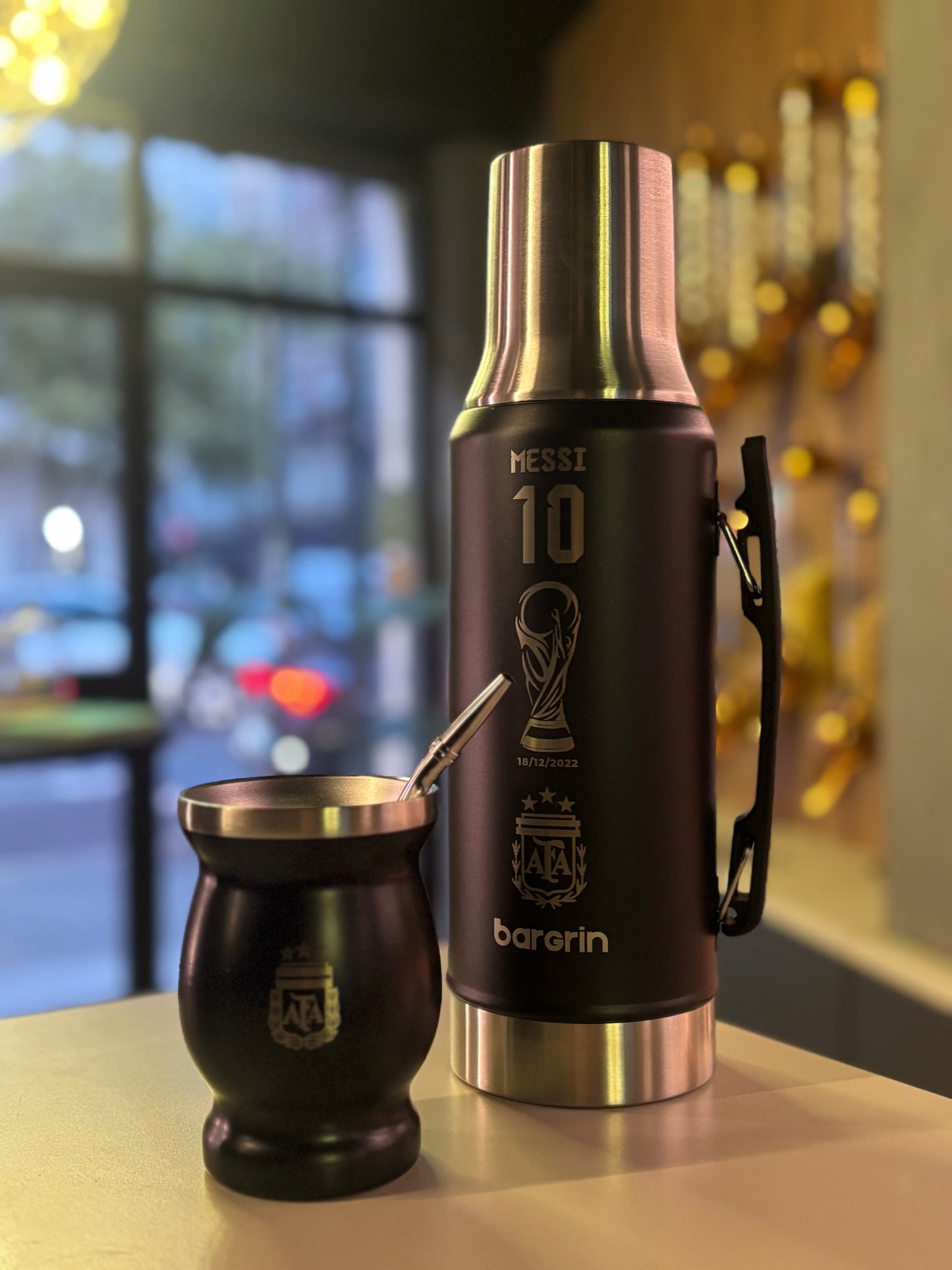 Set de mate Argentina -  CAMPEONES DEL MUNDO