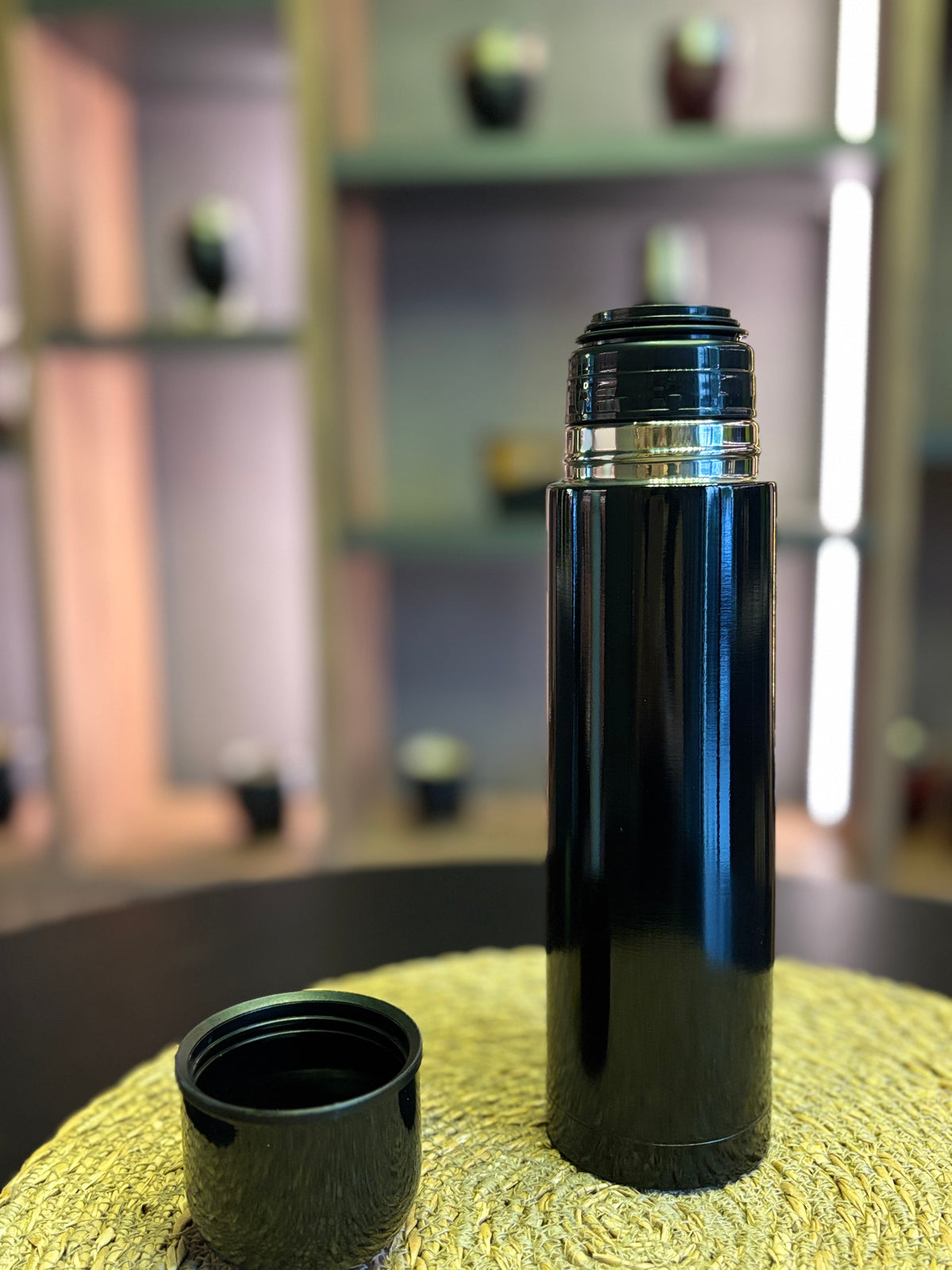 KIT DE MATE ACERO INOX - BLACK