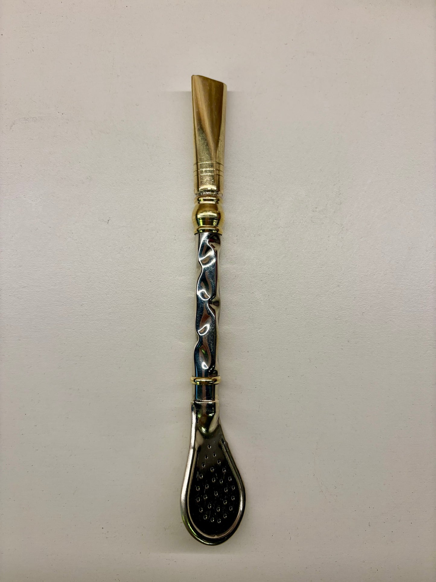 URUGUAY - Bombillón pico de rey Trenzado Alpaca y Bronce PREVENTA