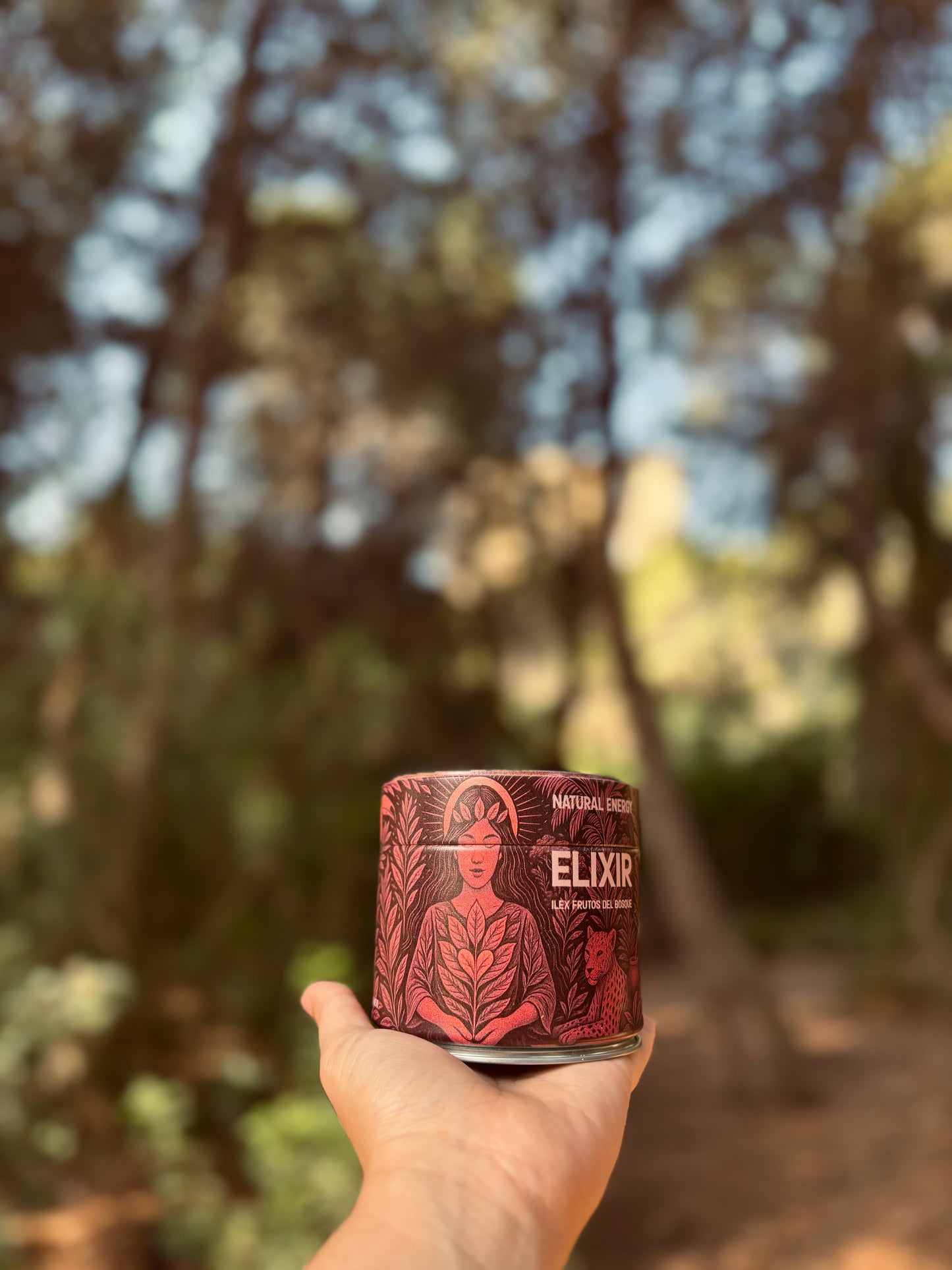 Elixir Ilex Frutos del Bosque – Yerba Mate Orgánica en Polvo con Aroma Natural de Frutos Rojos (100 g)