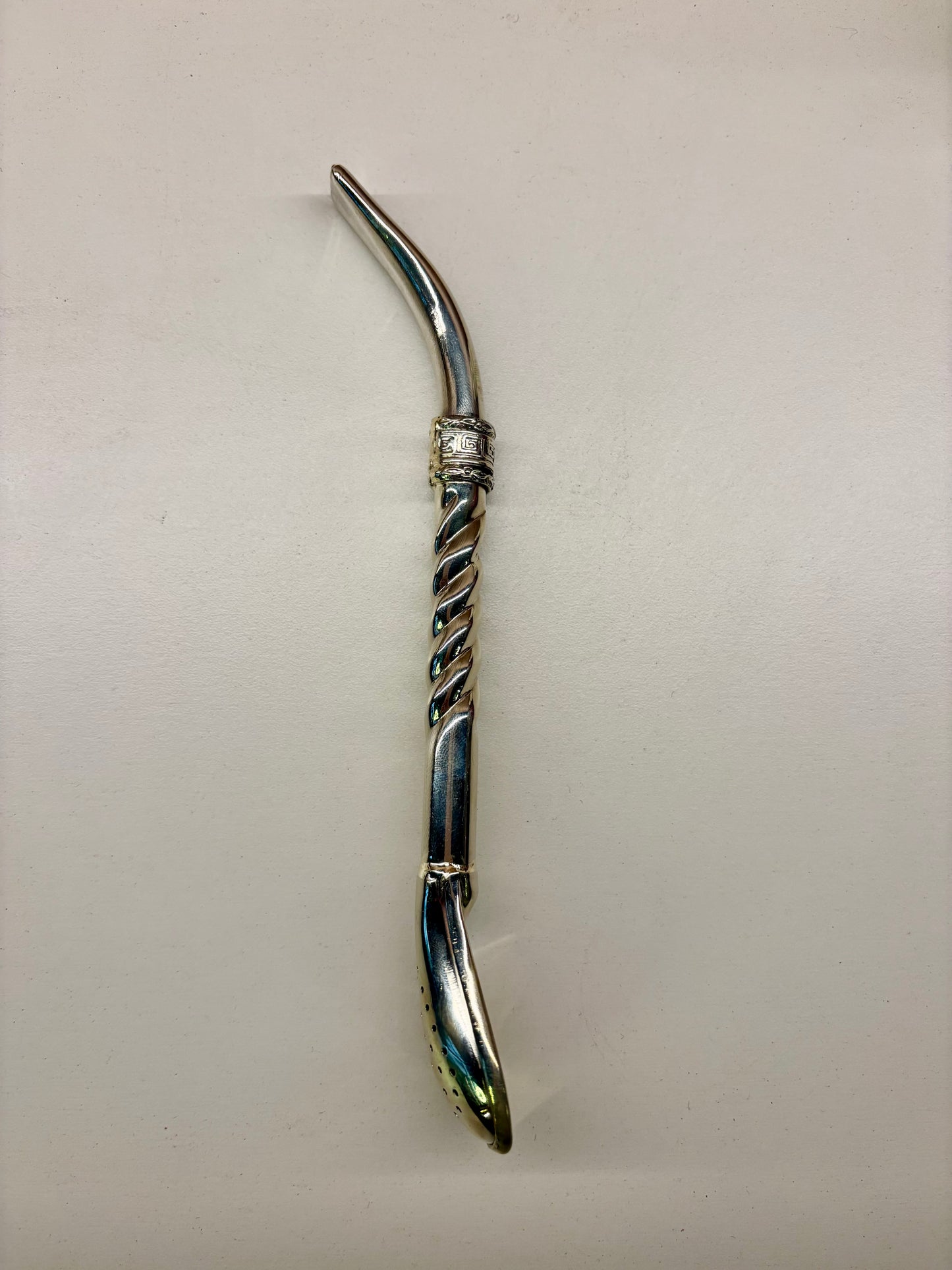 ALUMINE - Bombillón Curvo Trenzado Alpaca PREVENTA