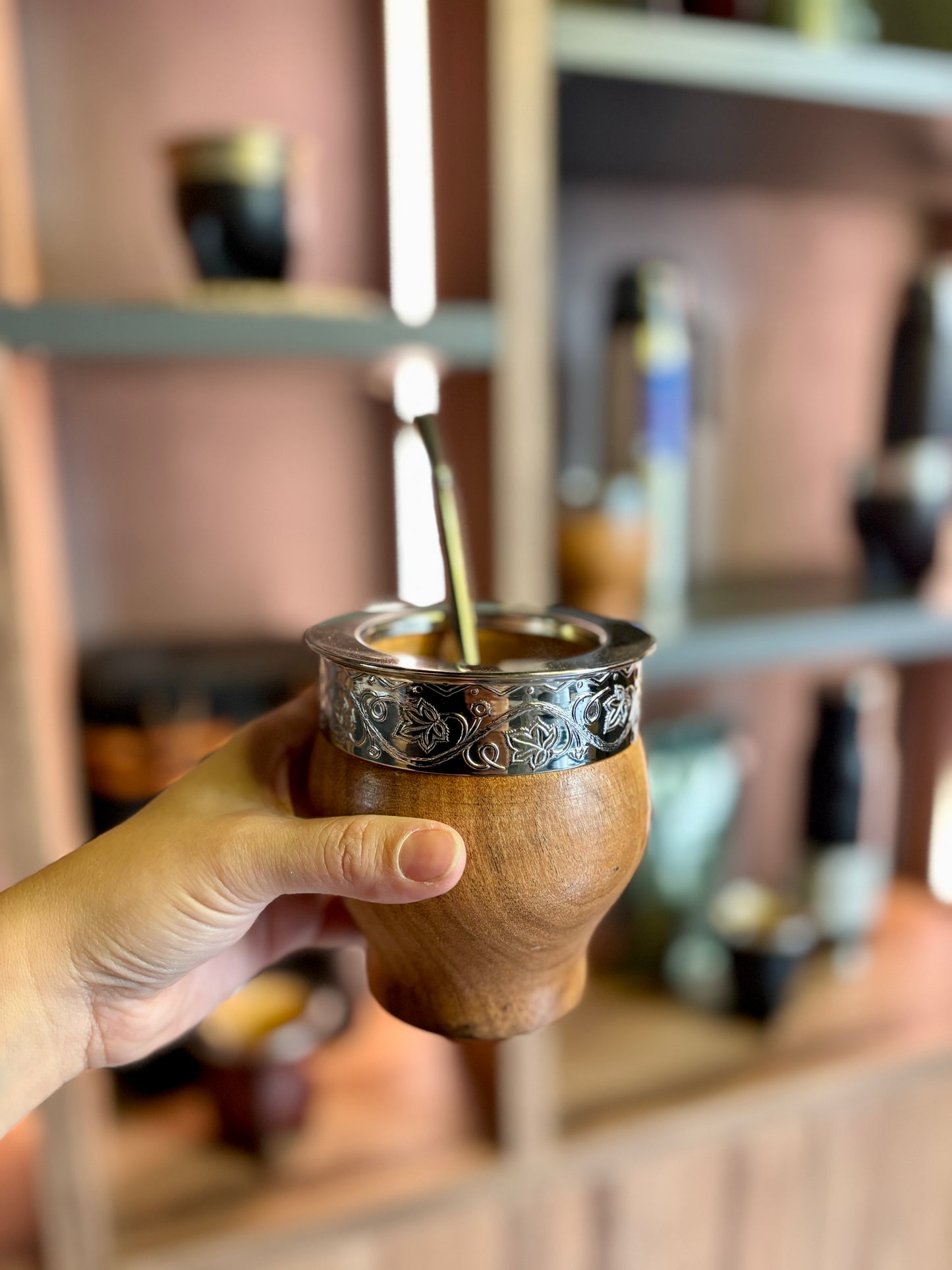 TILCARA - Mate Imperial Algarrobo Alpaca PREVENTA