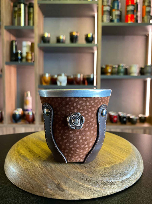 YAVI - Mate Vidrio Simil Carpincho con Dije (varios colores) PREVENTA