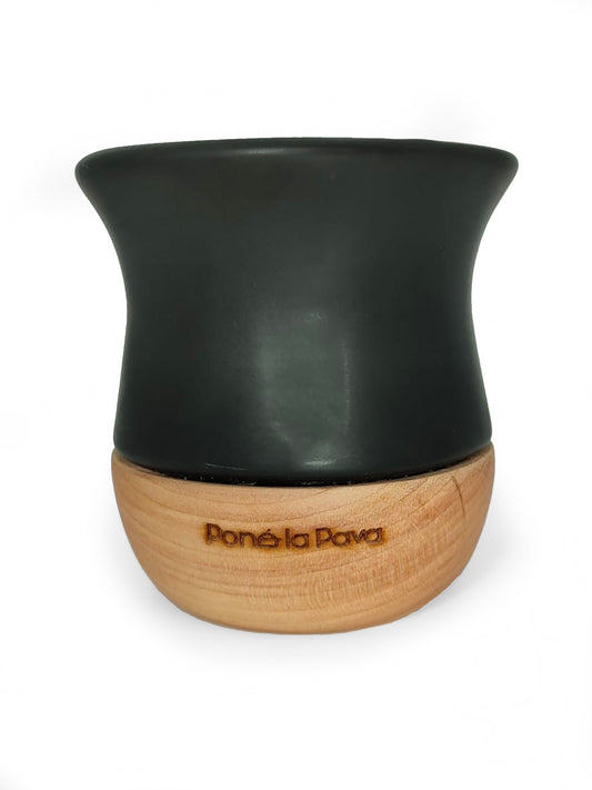 Siena - Mate de ceramica Negro Mate