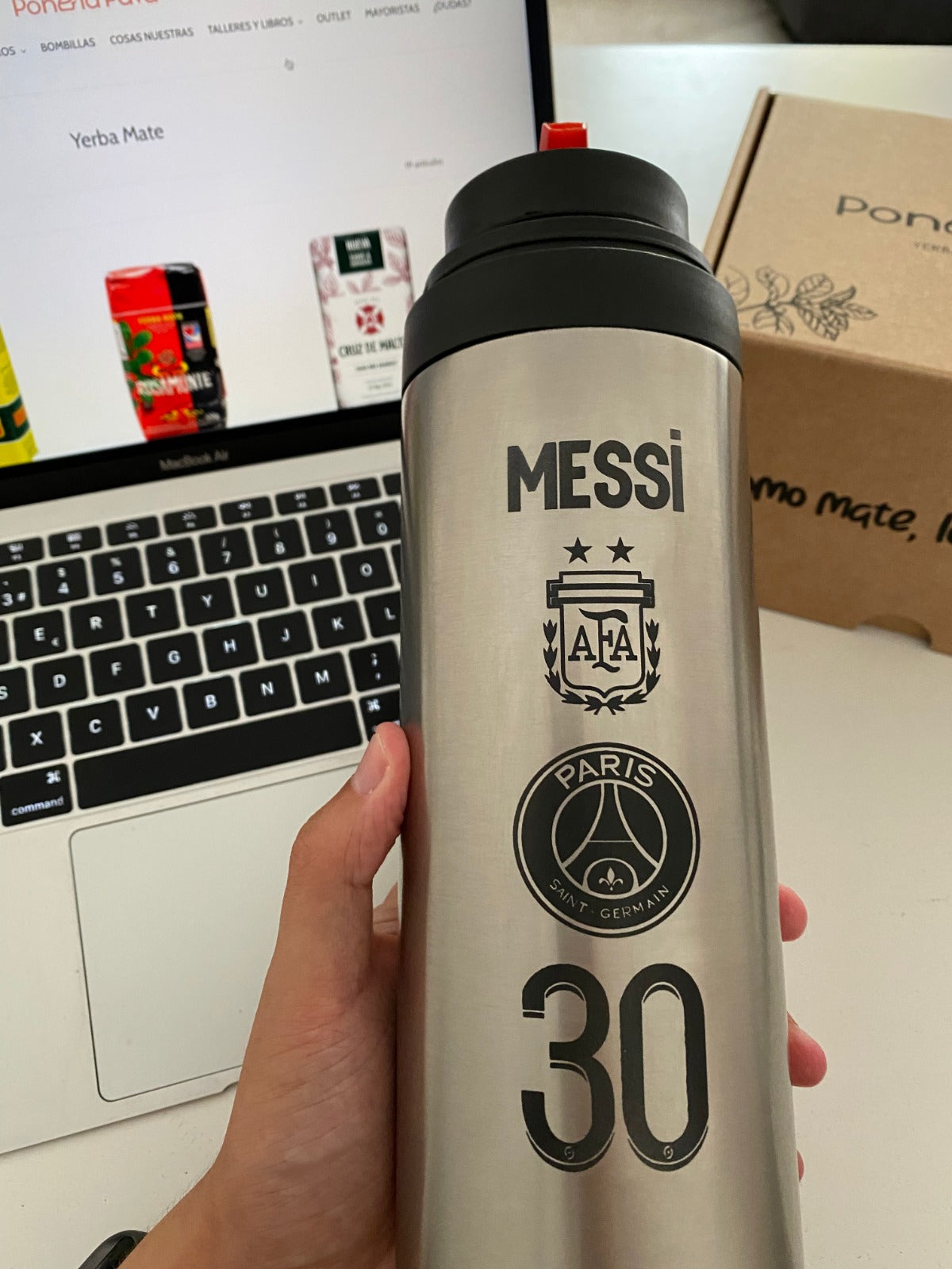 Grabado Laser personalizado para TERMOS (no incluye termo) - Poné la pava 